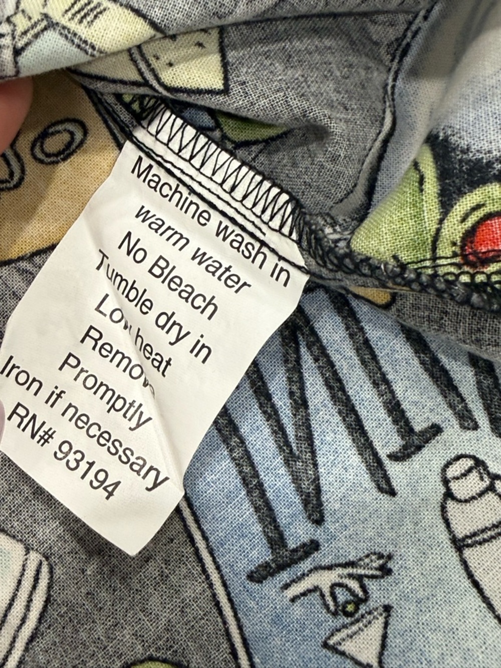 David Carey Martini Graphic‎ Shirt Men's Black Multicolor Short Sleeve M - Picture 7 of 7